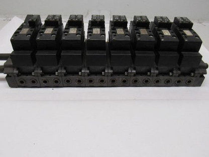 Bosch Rexroth 261-108-...110/140/120 Pneumatic Solenoid Valves W/Manifold
