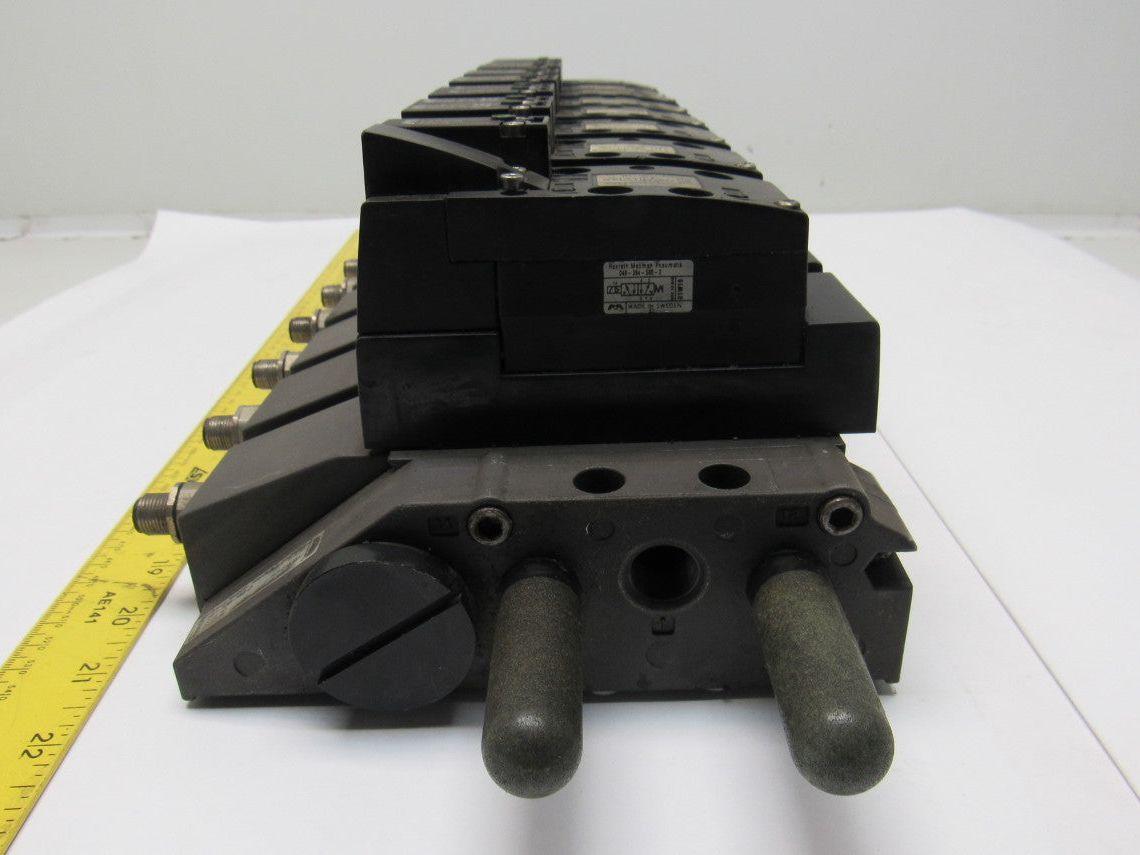Bosch Rexroth 261-108-...110/140/120 Pneumatic Solenoid Valves W/Manifold