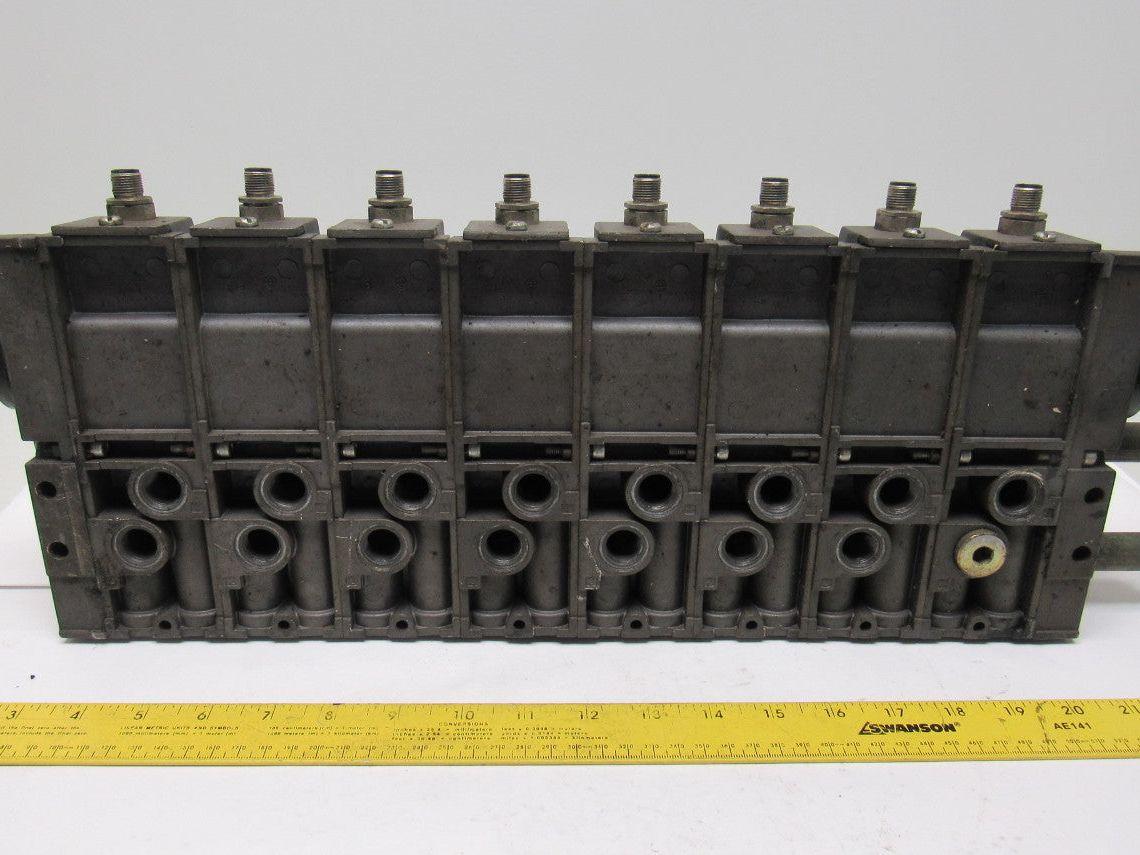 Bosch Rexroth 261-108-...110/140/120 Pneumatic Solenoid Valves W/Manifold