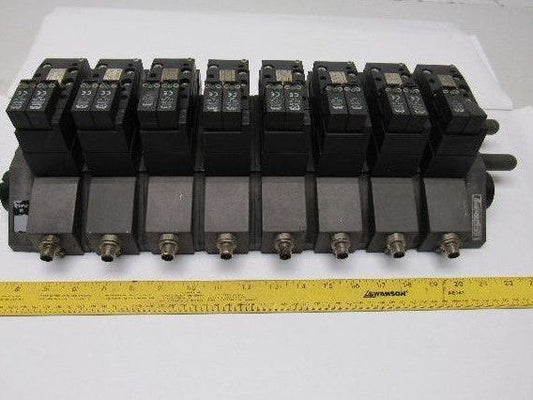 Bosch Rexroth 261-108-...110/140/120 Pneumatic Solenoid Valves W/Manifold