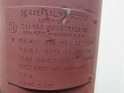 Kobelco 5 Gallon Compressed Air Oil Separator/Filter Assembly 200 PSI