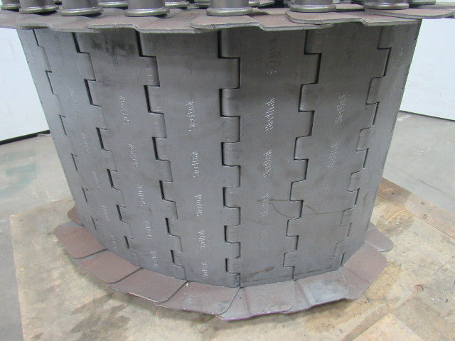 SteeltraK 18"x 108" Carbon Steel And Mild Steel Hinge Type Scrap Conveyor Chain