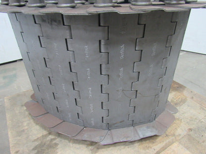 SteeltraK 18"x 108" Carbon Steel And Mild Steel Hinge Type Scrap Conveyor Chain