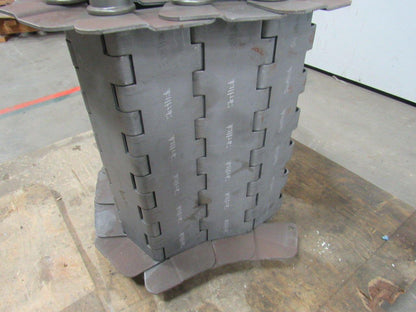 SteeltraK 18"x 108" Carbon Steel And Mild Steel Hinge Type Scrap Conveyor Chain