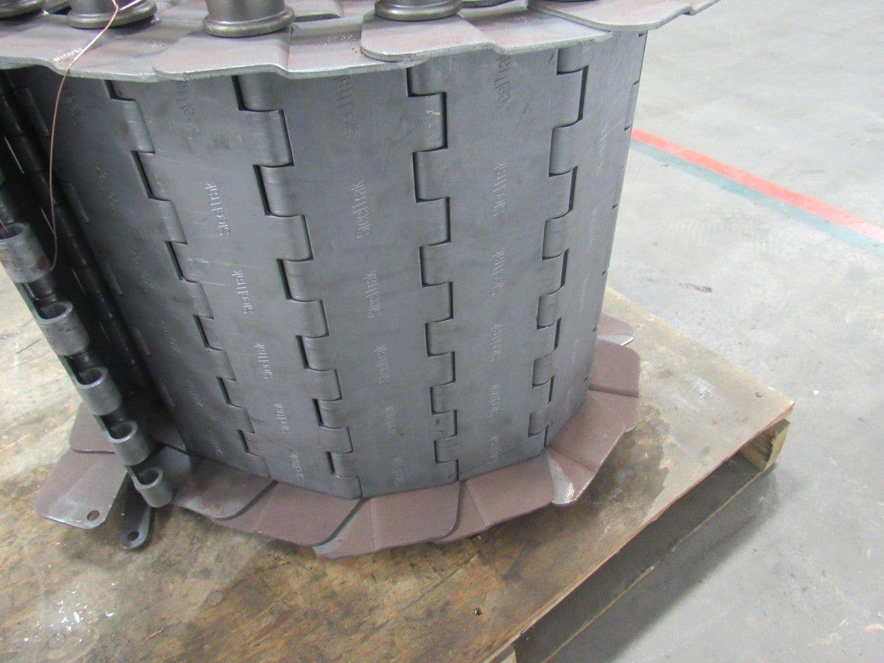 SteeltraK 18"x 108" Carbon Steel And Mild Steel Hinge Type Scrap Conveyor Chain