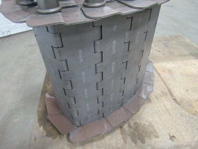 SteeltraK 18"x 108" Carbon Steel And Mild Steel Hinge Type Scrap Conveyor Chain