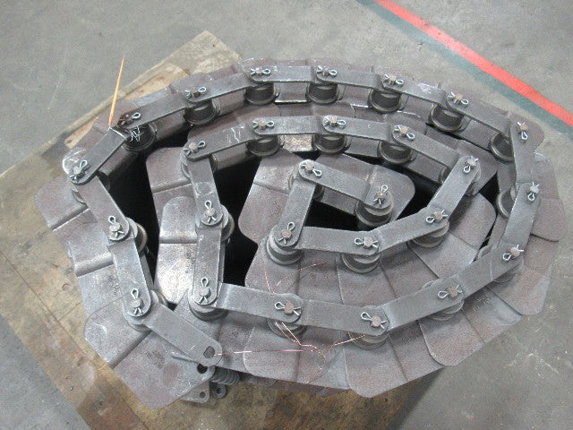 SteeltraK 18"x 108" Carbon Steel And Mild Steel Hinge Type Scrap Conveyor Chain