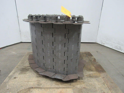 SteeltraK 18"x 108" Carbon Steel And Mild Steel Hinge Type Scrap Conveyor Chain