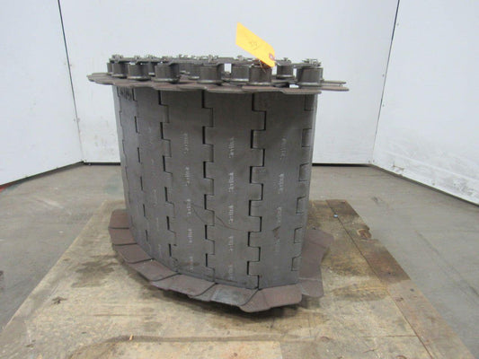 SteeltraK 18"x 108" Carbon Steel And Mild Steel Hinge Type Scrap Conveyor Chain