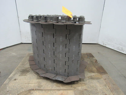 SteeltraK 18"x 108" Carbon Steel And Mild Steel Hinge Type Scrap Conveyor Chain