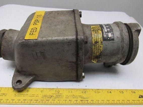 Appleton AEE6425 60A 240V 4 Wire Receptacle Plug W/Aluminum Housing