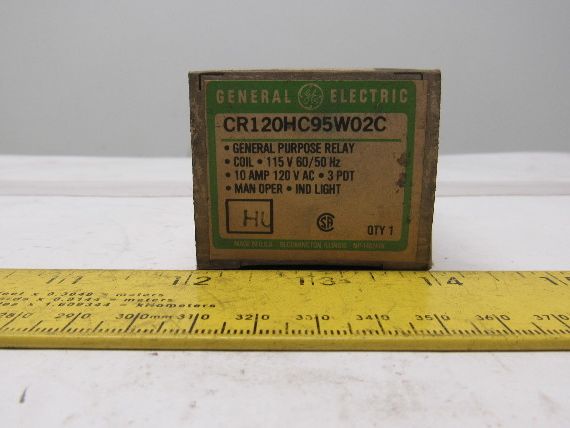 General Electric CR120HC95W02C General Purpose Relay 115V Coil