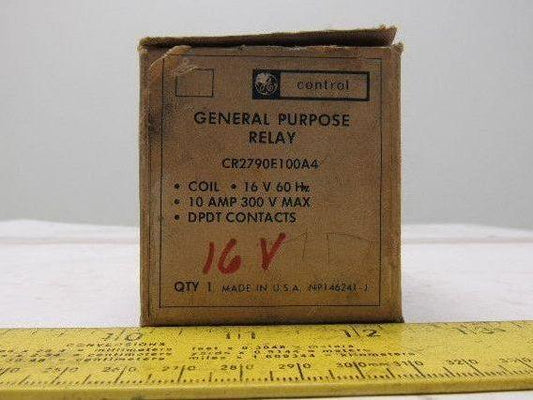 General Electric CR2790E100A4 General Purpose Relay 16V Coil
