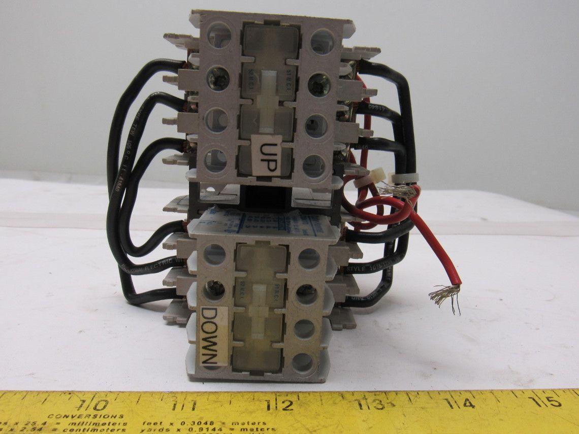 Cutler Hammer CE55DN3 Ser B1 Reversing Relay W/C320KGT8 Aux Contact
