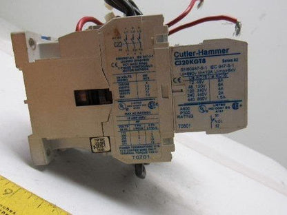 Cutler Hammer CE55DN3 Ser B1 Reversing Relay W/C320KGT8 Aux Contact
