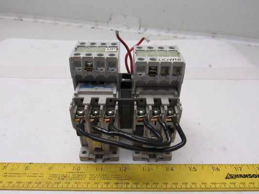 Cutler Hammer CE55DN3 Ser B1 Reversing Relay W/C320KGT8 Aux Contact