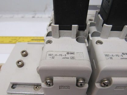 SMC VQ7-6-FPG-D-32 & VQ7-6-FPG-S-32 Pneumatic Selenoid Valve Manifold Assembly