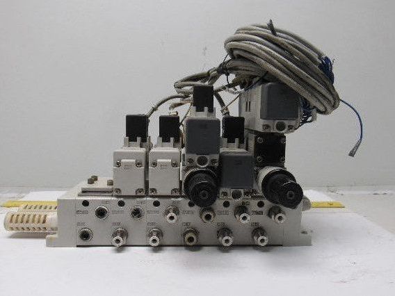 SMC VQ7-6-FPG-D-32 & VQ7-6-FPG-S-32 Pneumatic Selenoid Valve Manifold Assembly