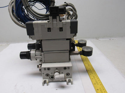 SMC VQ7-6-FPG-D-32 & VQ7-6-FPG-S-32 Pneumatic Selenoid Valve Manifold Assembly