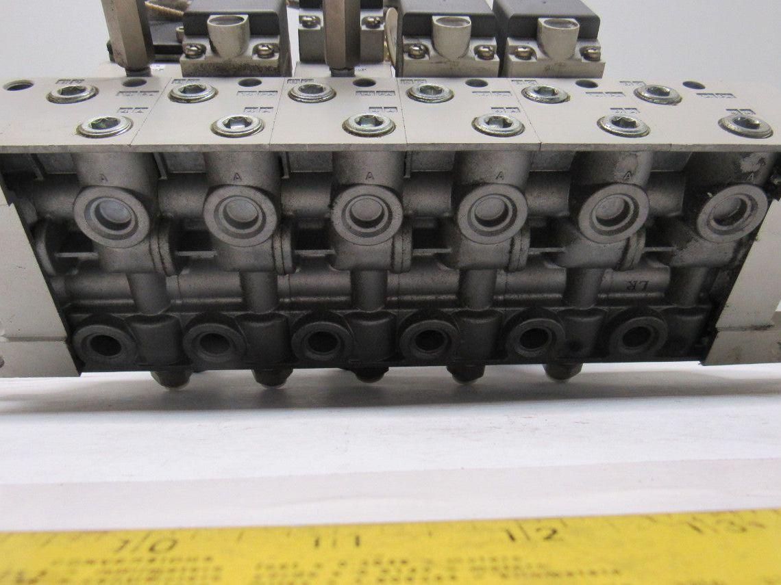 SMC VQ7-6-FPG-D-32 & VQ7-6-FPG-S-32 Pneumatic Selenoid Valve Manifold Assembly