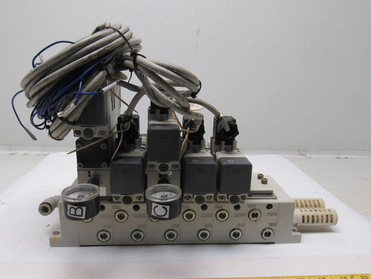 SMC VQ7-6-FPG-D-32 & VQ7-6-FPG-S-32 Pneumatic Selenoid Valve Manifold Assembly