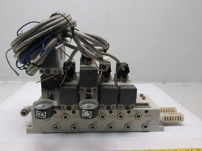 SMC VQ7-6-FPG-D-32 & VQ7-6-FPG-S-32 Pneumatic Selenoid Valve Manifold Assembly