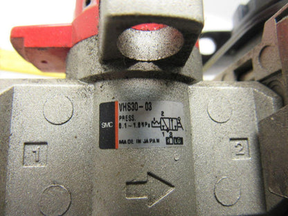 SMC VHS30-03 & AW30-03BG Pneumatic Air Filter Regulator Assembly 3/8" NPT