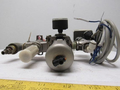 SMC VHS30-03 & AW30-03BG Pneumatic Air Filter Regulator Assembly 3/8" NPT