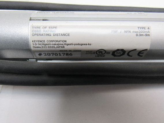Keyence SL-C44H-R 24 VDC Light Curtain Receiver W/Cord
