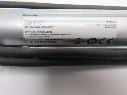 Keyence SL-C44H-R 24 VDC Light Curtain Receiver W/Cord