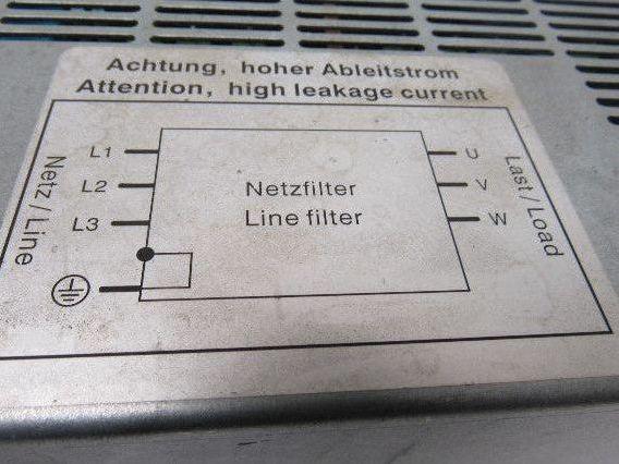 Siemens 6SN 1111-0AA01-2CA0 36KW Line Filter 67A 4440/250V / 45-65Hz