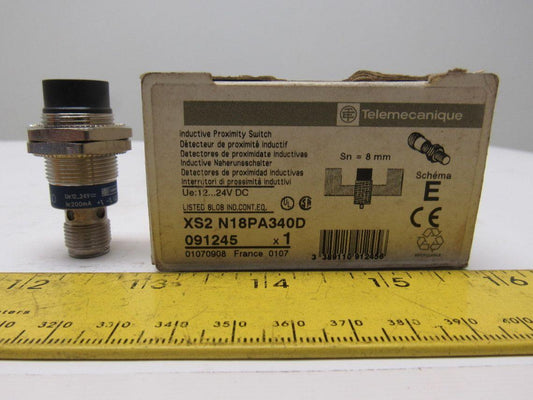 Telemecanique XS2 N18PA340D Inductive Proximity Switch 12-24VDC