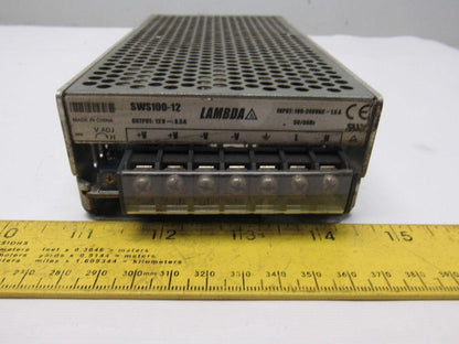 Nemic-Lambda SWS100-12 Power Supply Input 100-240VAC Output 12V 8.5A