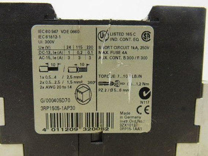 Siemens 3RPT505-A1AP30 Sirius 3R Time Delay Relay