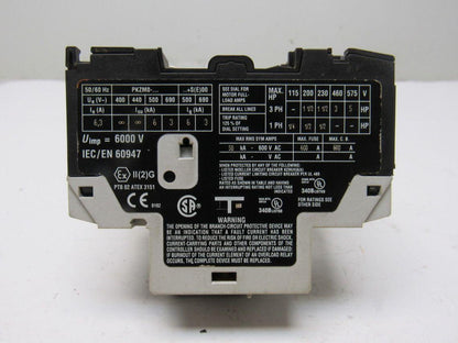 Moeller PKZMO-6.3-T Manual Motor Protector