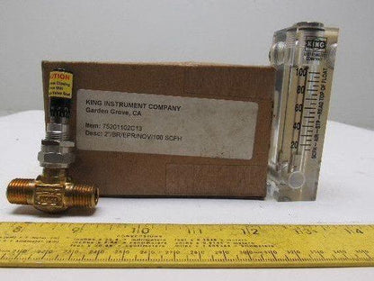 King instrument Company 75201102C13 Flow Meter 2"/BR/EPR/Nov/100 SCFH
