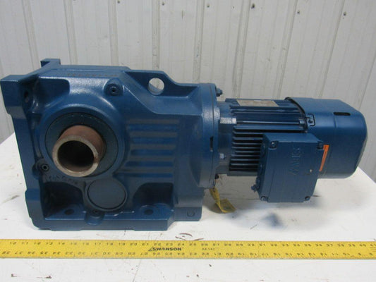 SEW Type  KH87BDRE90L4BE5/TF 2HP 147.32RPM  Electric Gear Motor 277/480V 3Ph