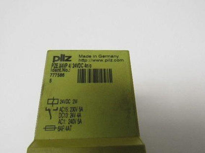 Pilz 777586 PZE X4VP4 24VDC 4N/O Safety relay Module