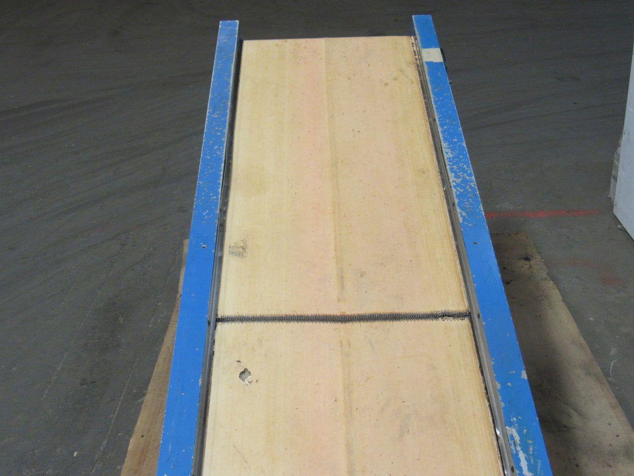Slider Bed Conveyor 17-1/2"W Belt 70" Long No Drive Gearmotor Parts or Repair