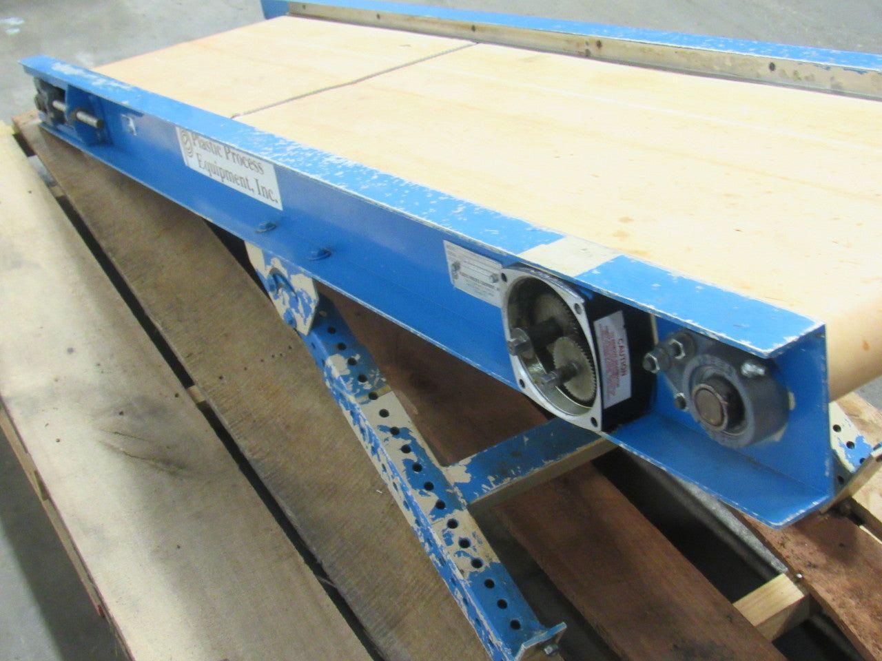 Slider Bed Conveyor 17-1/2"W Belt 70" Long No Drive Gearmotor Parts or Repair