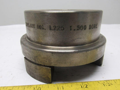 Lovejoy L225 Standard Jaw Coupling Hub, Cast Iron 1.500"