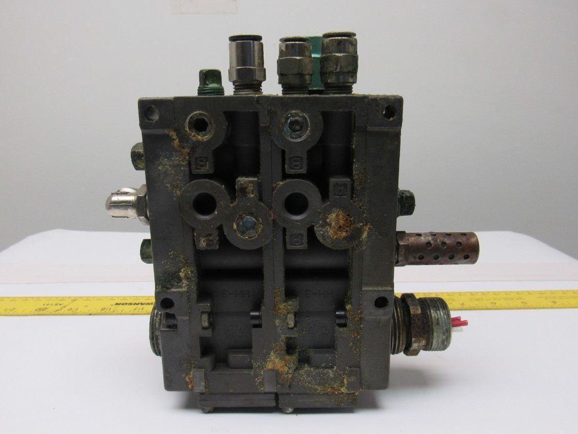 Numatics Pneumatic 5 Valve Bank Assembly  Flexiblok 082SS615K015M30