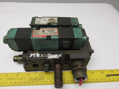 Numatics Pneumatic 5 Valve Bank Assembly  Flexiblok 082SS615K015M30