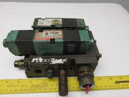 Numatics Pneumatic 5 Valve Bank Assembly  Flexiblok 082SS615K015M30