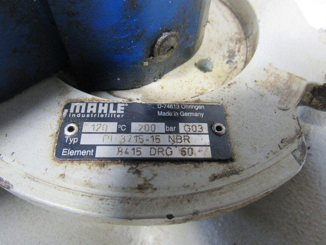 Mahle P1 3715-15-NBR Hydraulic Modular Duplex Line Filter W/Bypass