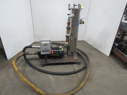 Rosedale/AMT MC08-30-2R-*-150-SBPB 15HP Stainless Steel Bag Filter Pump Assembly