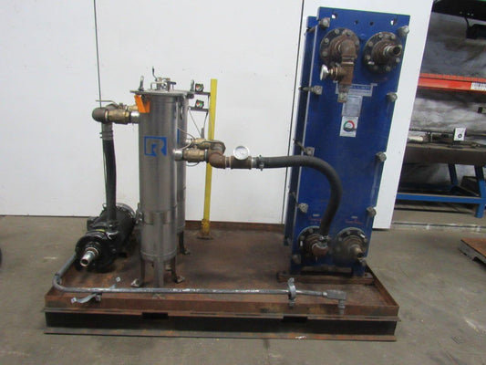 Rosedale AMT Muller 15HP Stainless Bag filter Pump Plate Heat Exchanger