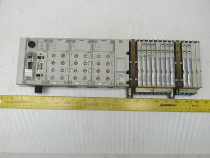 Festo (1) CPX-FB13 (3) CPX-AB-8-M8 (3) VMPA1-FB-EMS-8  Pneumatic Valve Bank
