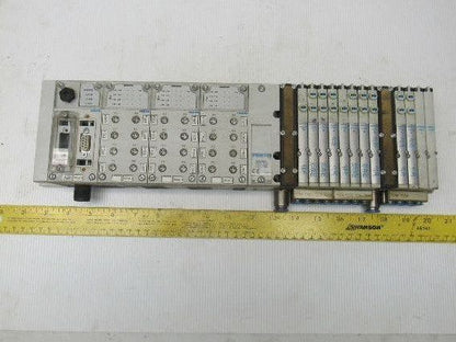 Festo (1) CPX-FB13 (3) CPX-AB-8-M8 (3) VMPA1-FB-EMS-8  Pneumatic Valve Bank