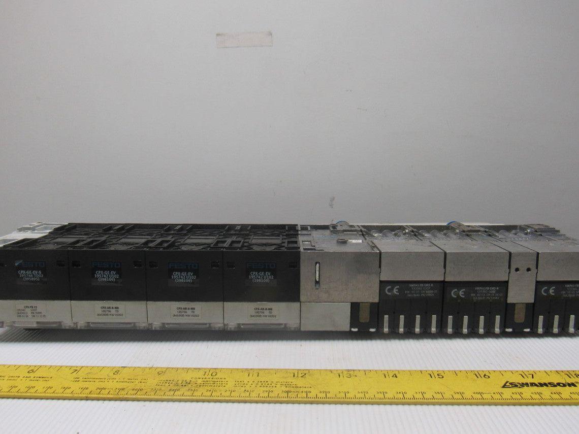Festo (1) CPX-FB13 (3) CPX-AB-8-M8 (3) VMPA1-FB-EMS-8  Pneumatic Valve Bank
